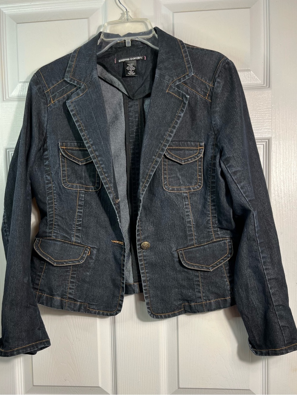 Pierre Cardin Women’s Navy Dark Denim Stretch Jacket - 8